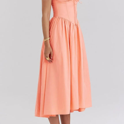 Ruched V-Neck Sleeveless Dress with Pockets - Image 19