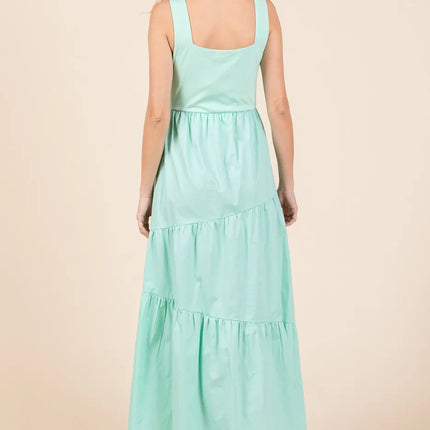 Mittoshop Mix Media Square Neck Maxi Dress - Image 5