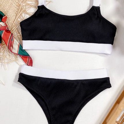 Color Block Scoop Neck Bikini Set - Image 8