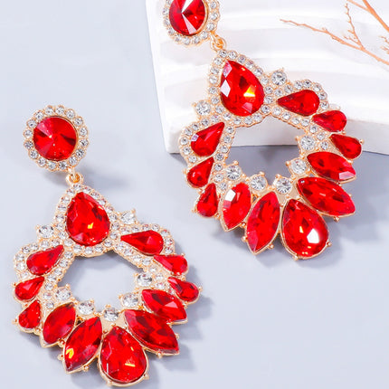 Alloy Rhinestone Dangle Earrings - Image 5