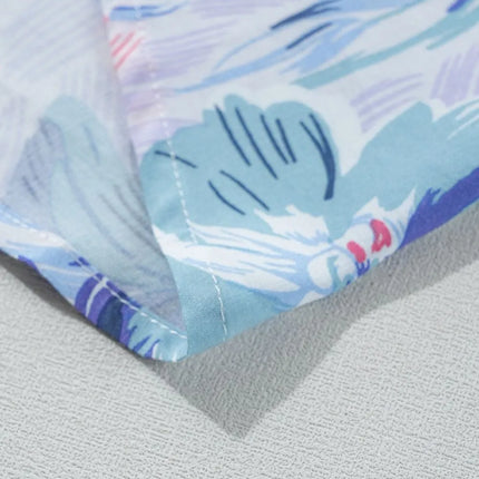 Floral Spaghetti Strap Surplice Neck Shirred Waist Mini Dress - Image 11