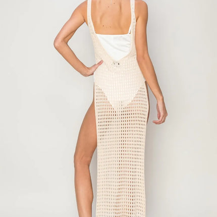 HYFVE Crochet Backless Cover Up Dress - Image 2