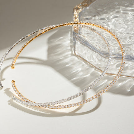 Stainless Steel Inlaid Zircon Necklace - Image 11