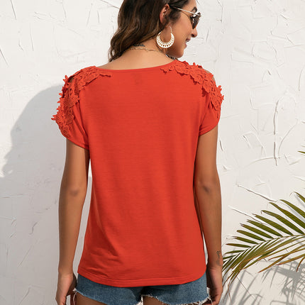 Ivy Lane Spliced Lace Cold-Shoulder Blouse - Image 6
