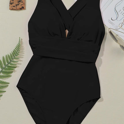 Crisscross Wide Strap One-Piece Swimwear - Image 8