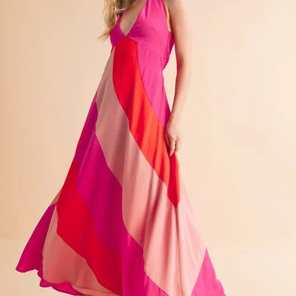 Aemi+Co Color Block Sleeveless Maxi Dress - Image 8