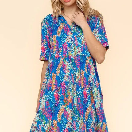 Haptics Johnny Collar Babydoll Dress with Side Pockets - Image 10