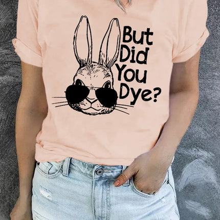 Rabbit Graphic Round Neck T-Shirt - Image 2