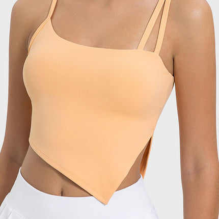 Millennia Slit Asymmetrical Neck Active Cami - Image 1