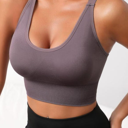 Scoop Neck Long Active Bra - Image 1
