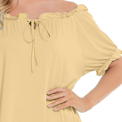 Lace Detail Short Sleeve Lounge Dress - Image 24