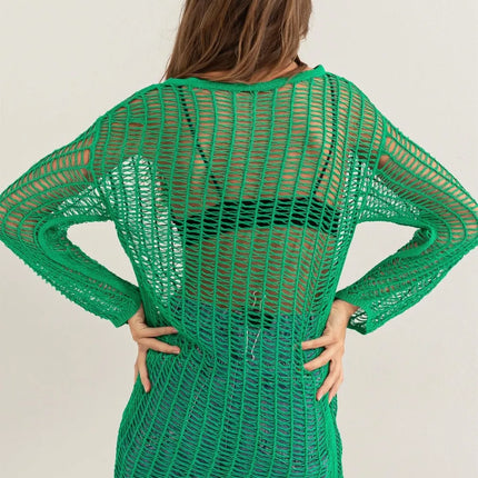 HYFVE Crochet Long Sleeve Cover Up - Image 2