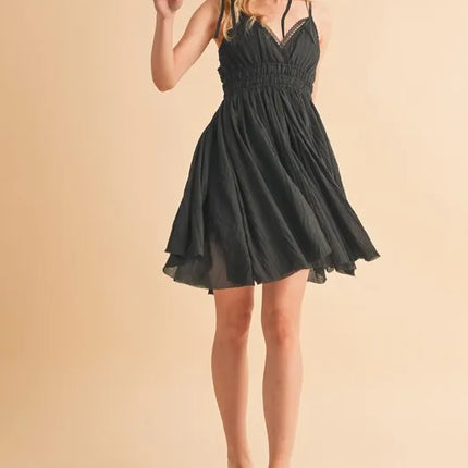 Aemi+Co Lace Detail Mini Cami Dress - Image 12