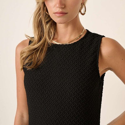 Mittoshop Side Slit Round Neck Sleeveless Dress - Image 5