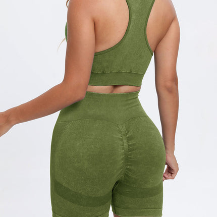 Scoop Neck Wide Strap Top and Shorts Active Set - Image 19