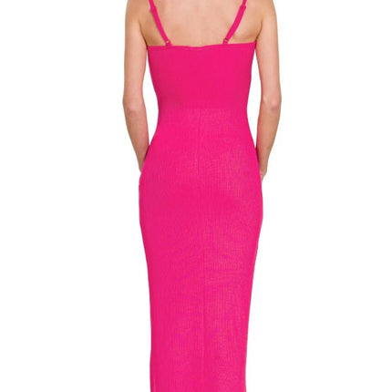 Zenana Ribbed Bodycon Midi Dress - Image 4