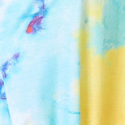 Shiny Tie-Dye V-Neck Twisted Dress - Image 6