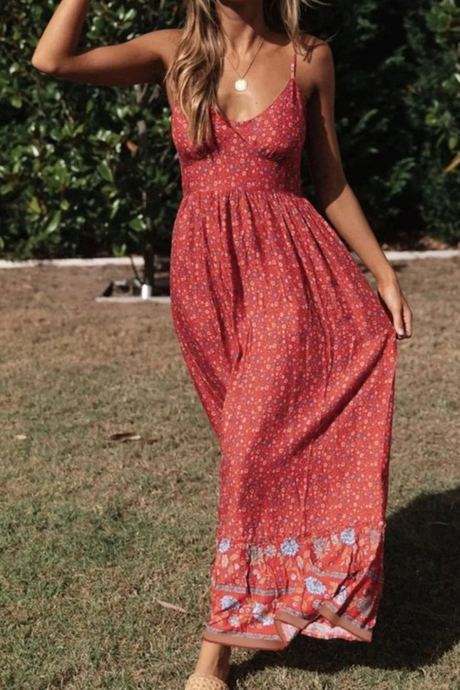 Printed Maxi Cami Dress