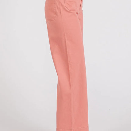 Mittoshop Twill Patch Pocket High Rise Wide Leg Pants - Image 3