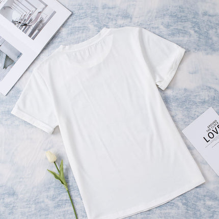 Leopard Floral Graphic Round Neck Tee - Image 3