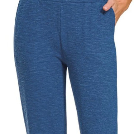 Zenana Cotton Slub Jogger Pants - Image 5