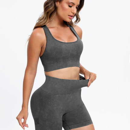 Scoop Neck Wide Strap Top and Shorts Active Set - Image 6