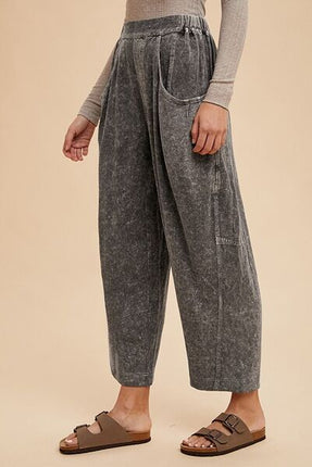 Annie Wear Mineral Washed Elastic Waist Pants - Image 2