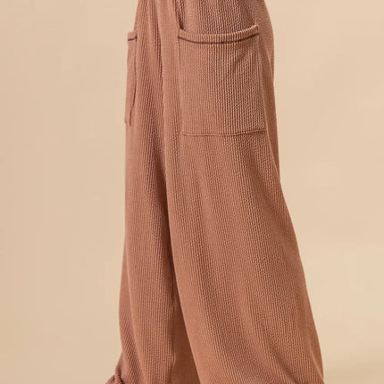 BiBi 2tone Cord Rib Waist Band Side Pocket Pants - Image 2