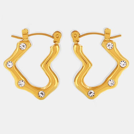 Stainless Steel Heart Earrings - Image 5