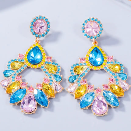 Alloy Rhinestone Dangle Earrings - Image 7