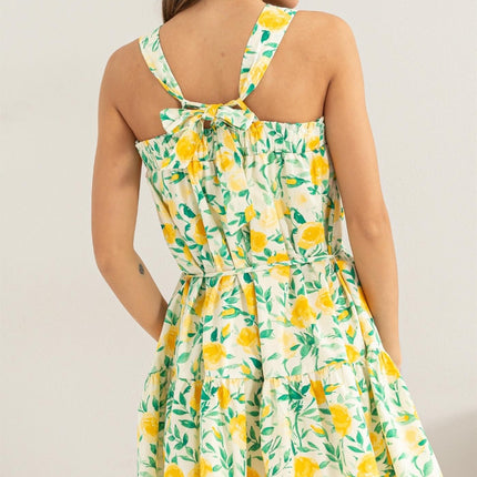 HYFVE Floral Tie Shoulder Mini Dress - Image 2