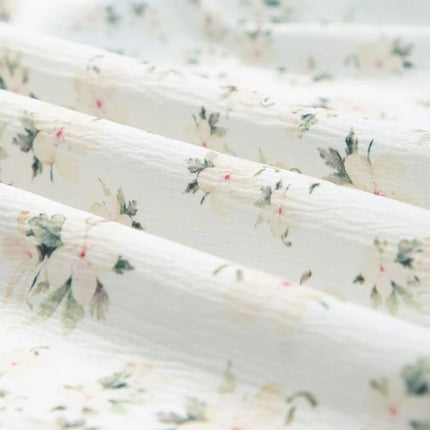 Floral Smocked Short Puff Sleeve Maxi Dress - Image 9