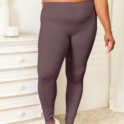 Double Take Wide Waistband Sports Leggings - Image 5