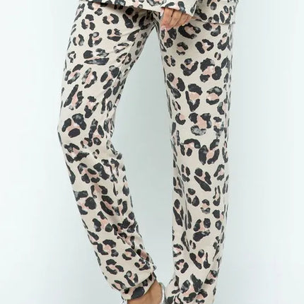 BiBi Leopard Casual Pants with Side Pockets - Image 2