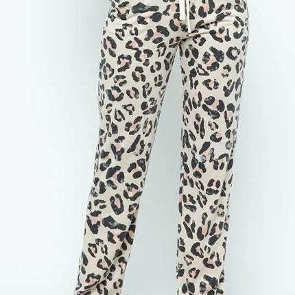 BiBi Leopard Casual Pants with Side Pockets - Image 3