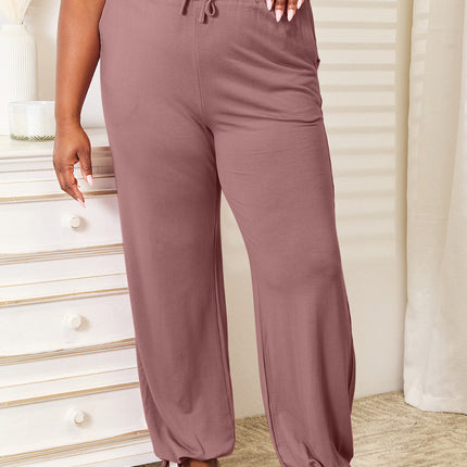 Basic Bae Full Size Soft Rayon Drawstring Waist Pants with Pockets - Image 5