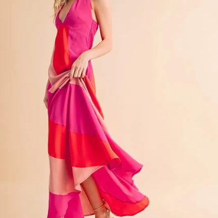 Aemi+Co Color Block Sleeveless Maxi Dress - Image 13