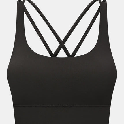 Millennia Crisscross Scoop Neck Active Tank - Image 33