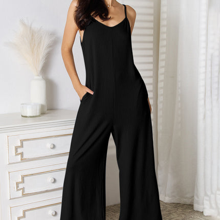 Basic Bae Full Size Spaghetti Strap V-Neck Jumpsuit - Image 14