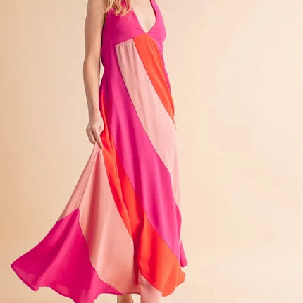 Aemi+Co Color Block Sleeveless Maxi Dress - Image 2