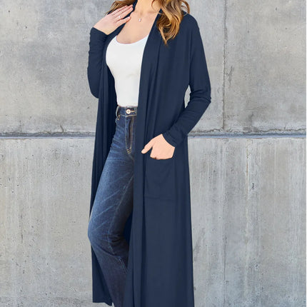 Basic Bae Full Size Open Front Long Sleeve Cover Up - Image 24