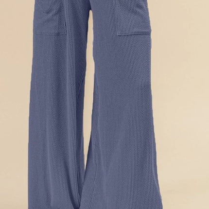 BiBi 2tone Cord Rib Waist Band Side Pocket Pants - Image 3