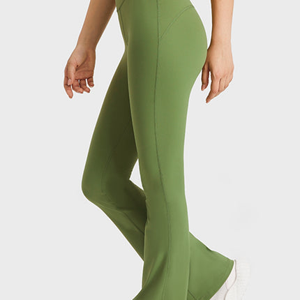 Millennia Elastic Waist Flare Yoga Pants - Image 4