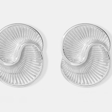 Titanium Steel Spiral Stud Earrings - Image 4