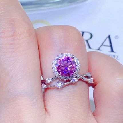 1 Carat Moissanite 925 Sterling Silver Ring - Image 2