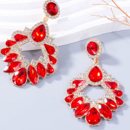 Alloy Rhinestone Dangle Earrings - Image 3