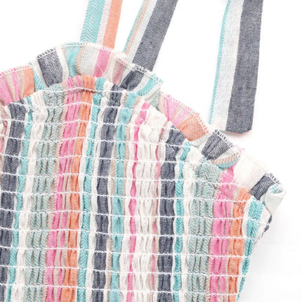 Contrast Striped Square Neck Cami Dress - Image 8