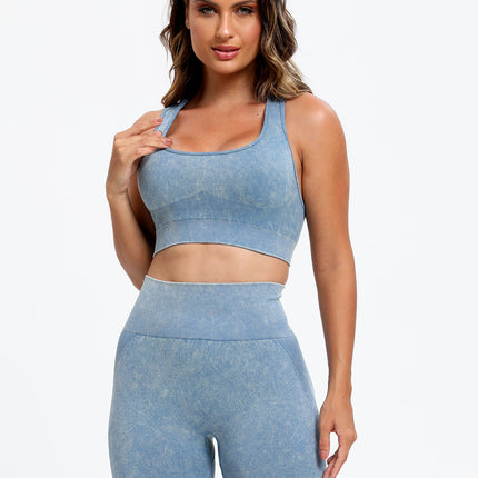 Scoop Neck Wide Strap Top and Shorts Active Set - Image 1