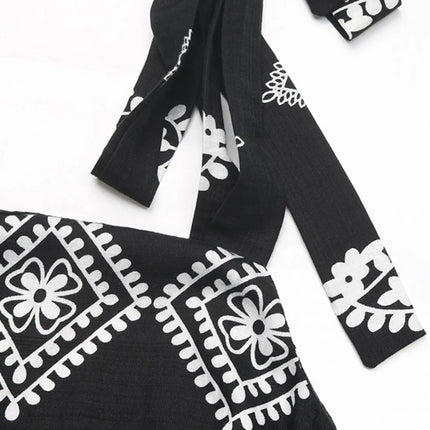 Printed Square Neck Maxi Cami Dress - Image 8