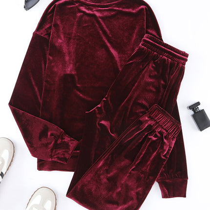 Long Sleeve Top and Pants Lounge Set - Image 5